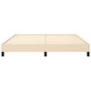 vidaXL Estrutura de cama sem colch&atilde;o 160x200 cm tecido cor creme