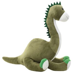 vidaXL Dinossauro brontossauro de peluche verde