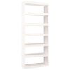 vidaXL Estante/divis&oacute;ria 80x30x199,5 cm madeira de pinho maci&ccedil;a branco