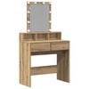 vidaXL Mesa de Maquiagem carvalho artisiano 80 x 41 x 144,5 cm