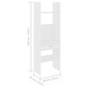 vidaXL 4 pcs conjunto de estantes contraplacado branco