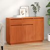 vidaXL Buffet Marrom Cera 110 x 34 x 75 cm Madeira de Pinheiro S&oacute;lida