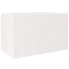 vidaXL Vaso/floreira de jardim 110x60x68,5 cm pinho maci&ccedil;o branco