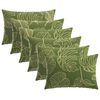 vidaXL Capa almofada 6 pcs HEERLEN Design de Folha 50 x 80 cm