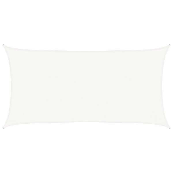vidaXL Para-sol estilo vela 160 g/m&sup2; 2x3,5 m PEAD branco