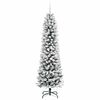 vidaXL &Aacute;rvore de Natal Artificial Branco 210 cm PVC, Metal e Pl&aacute;stico