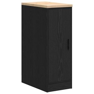 vidaXL Arm&aacute;rio de arruma&ccedil;&atilde;o de garagem Preto 30x51x85 cm