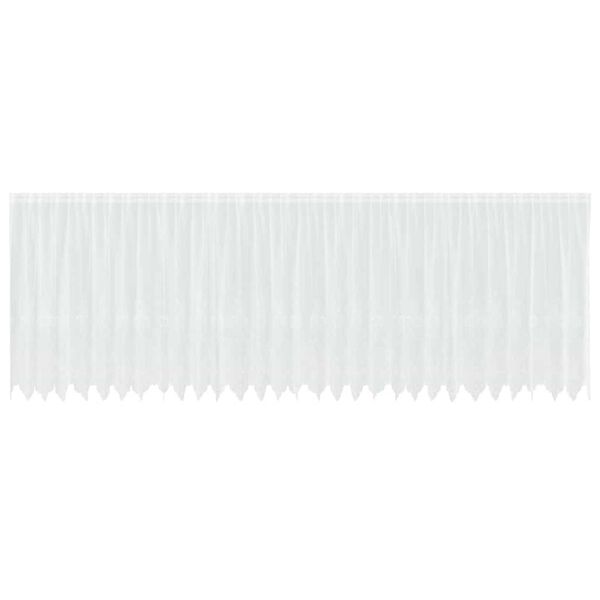 vidaXL Cortina de Renda com cortinas Branco 160 x 750 cm Poli&eacute;ster