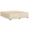 vidaXL Cama com molas/colch&atilde;o 180x200 cm tecido cor creme
