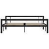vidaXL Estrutura de cama 180x200 cm metal preto e branco