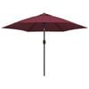 vidaXL Guarda-sol de jardim com poste de metal 300 cm bord&ocirc;