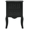 vidaXL Mesa de cabeceira 43x32x65 cm MDF preto