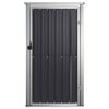 vidaXL Abrigo ferramentas jardim 88x89x161cm a&ccedil;o galvanizado antracite