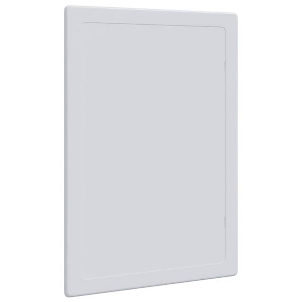 vidaXL Pain&eacute;is de Acesso 2 pcs Branco 15 x 23 cm Pl&aacute;stico ABS
