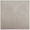 vidaXL Tapete interno GALATI Bege 240 x 240 cm Poli&eacute;ster