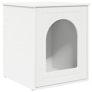 vidaXL Casa para Gatos Branco 53 x 52 x 62 cm Derivados de Madeira