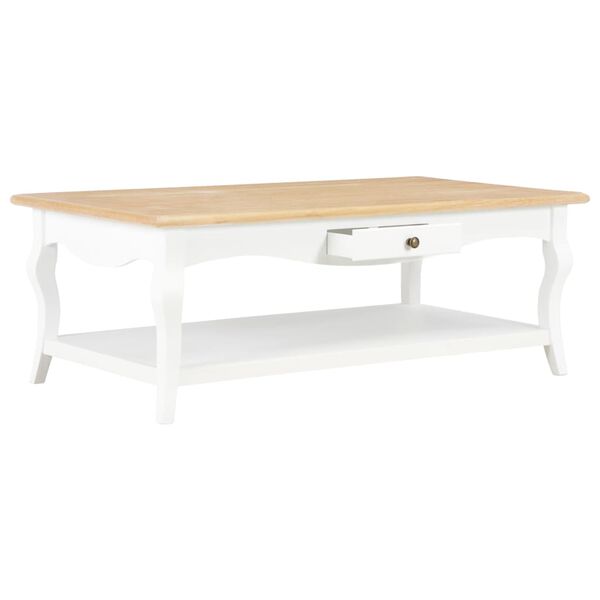 vidaXL Mesa de centro 110x60x40 cm MDF branco