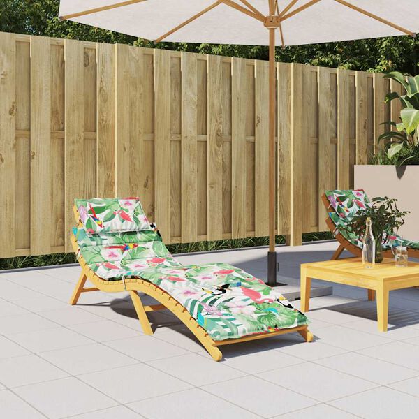 vidaXL Almofadão p/ espreguiçadeira tecido oxford multicor