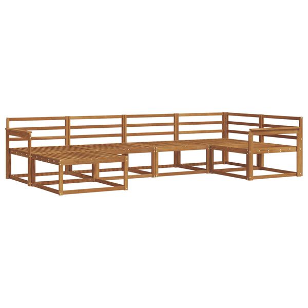 vidaXL Conjunto de Sof&aacute;s para Exterior 6 pcs Natural