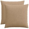vidaXL Capa almofada 2 pcs HEERLEN Castanho 70 x 70 cm cord&atilde;o