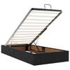 vidaXL Estrutura de cama otomana com colch&otilde;es 180x200cm veludo preto