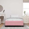 vidaXL Cama Box com colch&atilde;o Rosa 120 x 190 cm tecido