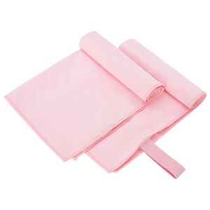 vidaXL Toalhas Esportivas 2 pcs Rosa 50 x 30 cm Poli&eacute;ster e poliamida