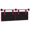 vidaXL Cabeceira Suspensa Vinho Vermelho 130 x 55 x 7 cm Veludo