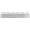 vidaXL Delimitadores de relvado 20 unid. 103 x 0,05 x 22 cm Prateado