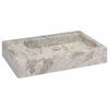 vidaXL Lavat&oacute;rio 58x39x10 cm m&aacute;rmore cinzento