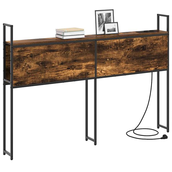 vidaXL Cabeceira de Armazenamento com Esta&ccedil;&atilde;o de Carregamento