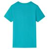 T-shirt infantil com mangas curtas menta-escuro 92