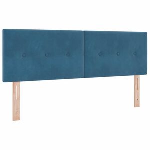vidaXL Cabeceira Azul Escuro 144 cm Veludo