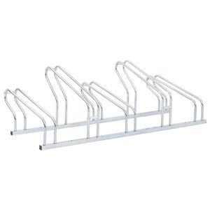 vidaXL Suporte independente para 5 bicicletas a&ccedil;o galvanizado
