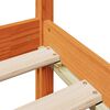 vidaXL Cama com estante sem colch&atilde;o 90x190cm pinho maci&ccedil;o castanho-mel