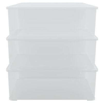 vidaXL Caixas de arrumação empilháveis 6 pcs 5 L plástico