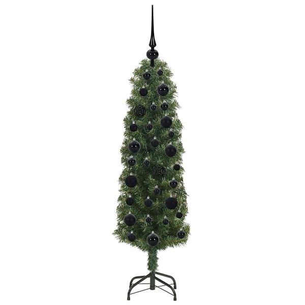 vidaXL &Aacute;rvore de Natal Artificial Verde 120 cm PVC e A&ccedil;o e Pl&aacute;stico