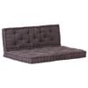vidaXL Almofad&otilde;es para sof&aacute; de paletes 2 pcs algod&atilde;o antracite