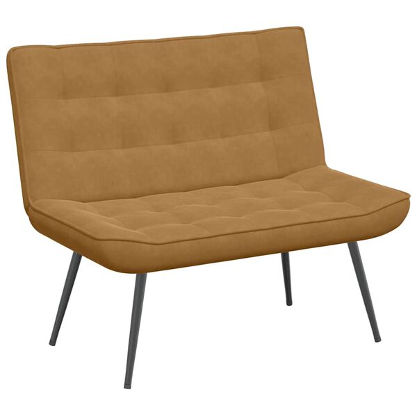vidaXL Banco 110x74x84 cm veludo castanho