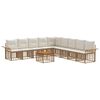 vidaXL Conjunto de Sof&aacute;s para Exterior 10 unid. 9 lugar