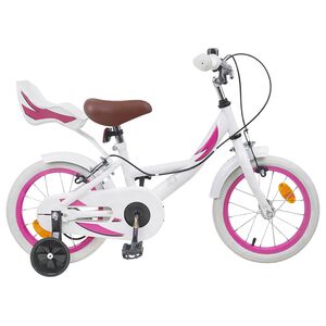 vidaXL Bicicleta Infantil 12 Polegadas para 2-4 anos Branco