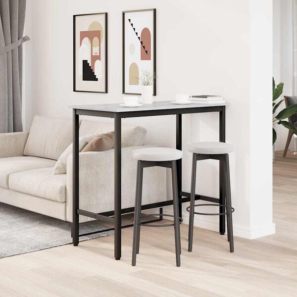 vidaXL mesa Cinza Sonoma 100 x 50 x 90,5 cm