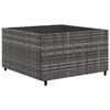 vidaXL 11 pcs conjunto lounge de jardim c/ almofad&otilde;es vime PE cinzento