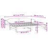 vidaXL Sof&aacute;-cama com gavet&atilde;o sem colch&otilde;es 90x190 cm castanho-mel