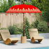 vidaXL Parasol Balin&ecirc;s Vermelho 215 x 215 x 260 cm