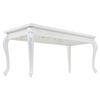 vidaXL Mesa de jantar 179x89x81 cm branco brilhante