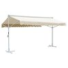 vidaXL Toldo de p&eacute; 600x300 cm creme