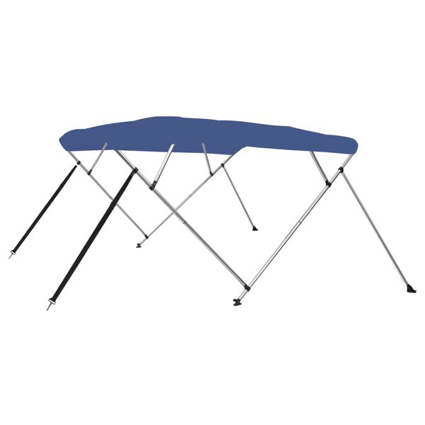 vidaXL Toldo em 4 arcos Bimini 243x196x137 cm azul