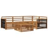 vidaXL Conjunto de Sof&aacute;s para Exterior 5 pcs Natural