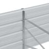 vidaXL Canteiro elevado de jardim 160x80x45cm a&ccedil;o galvanizado prateado